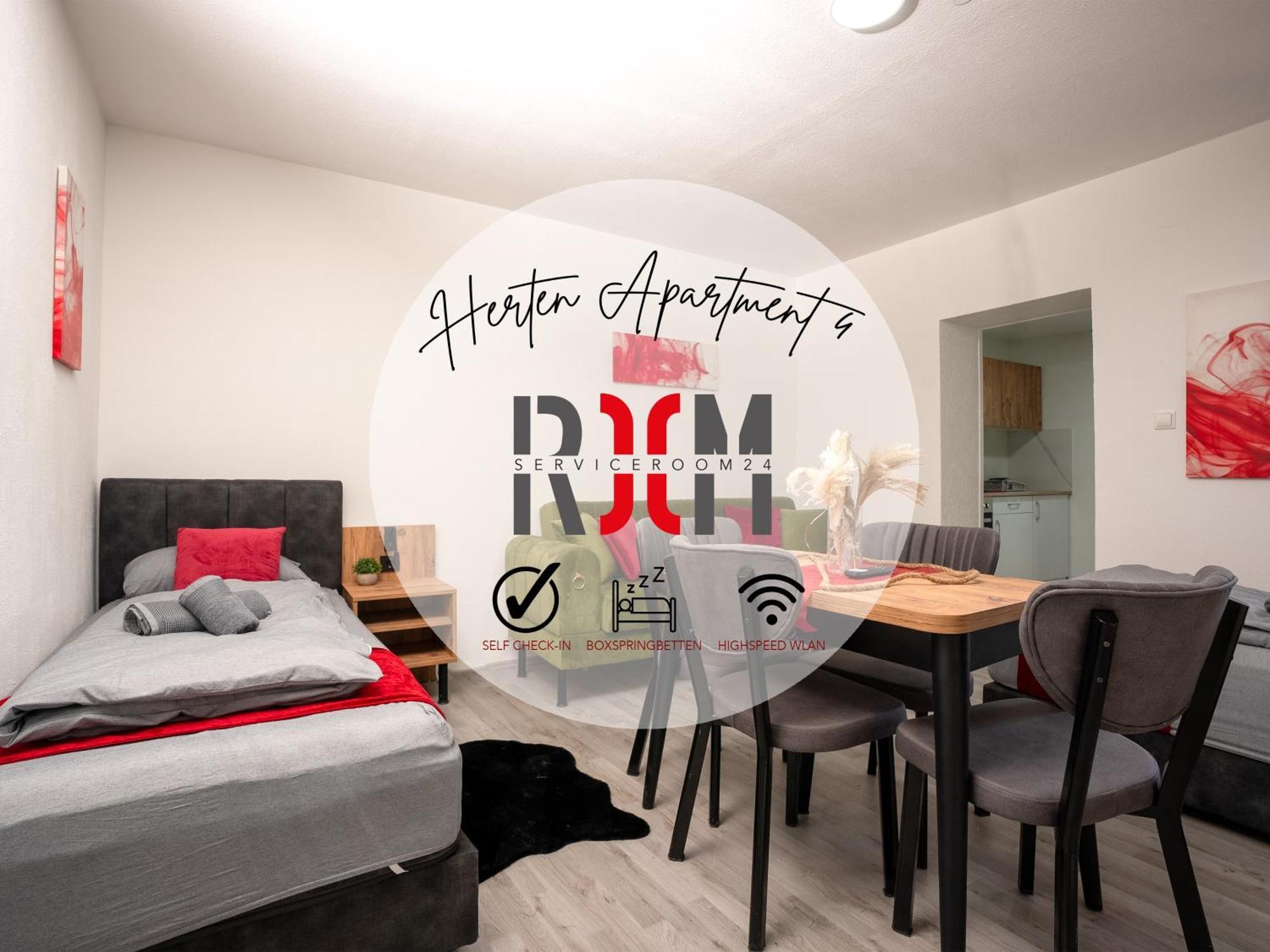Serviceroom24 - Apartment 4 In Herten Wlan - Smart-Tv - 24-7 Check-In Und Kueche Екстер'єр фото